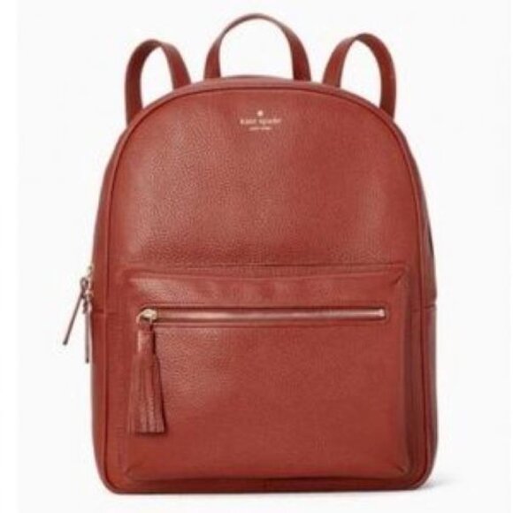 Kate Spade New York Chester Street Aveline Leather Backpack Port Brown - Picture 1 of 5